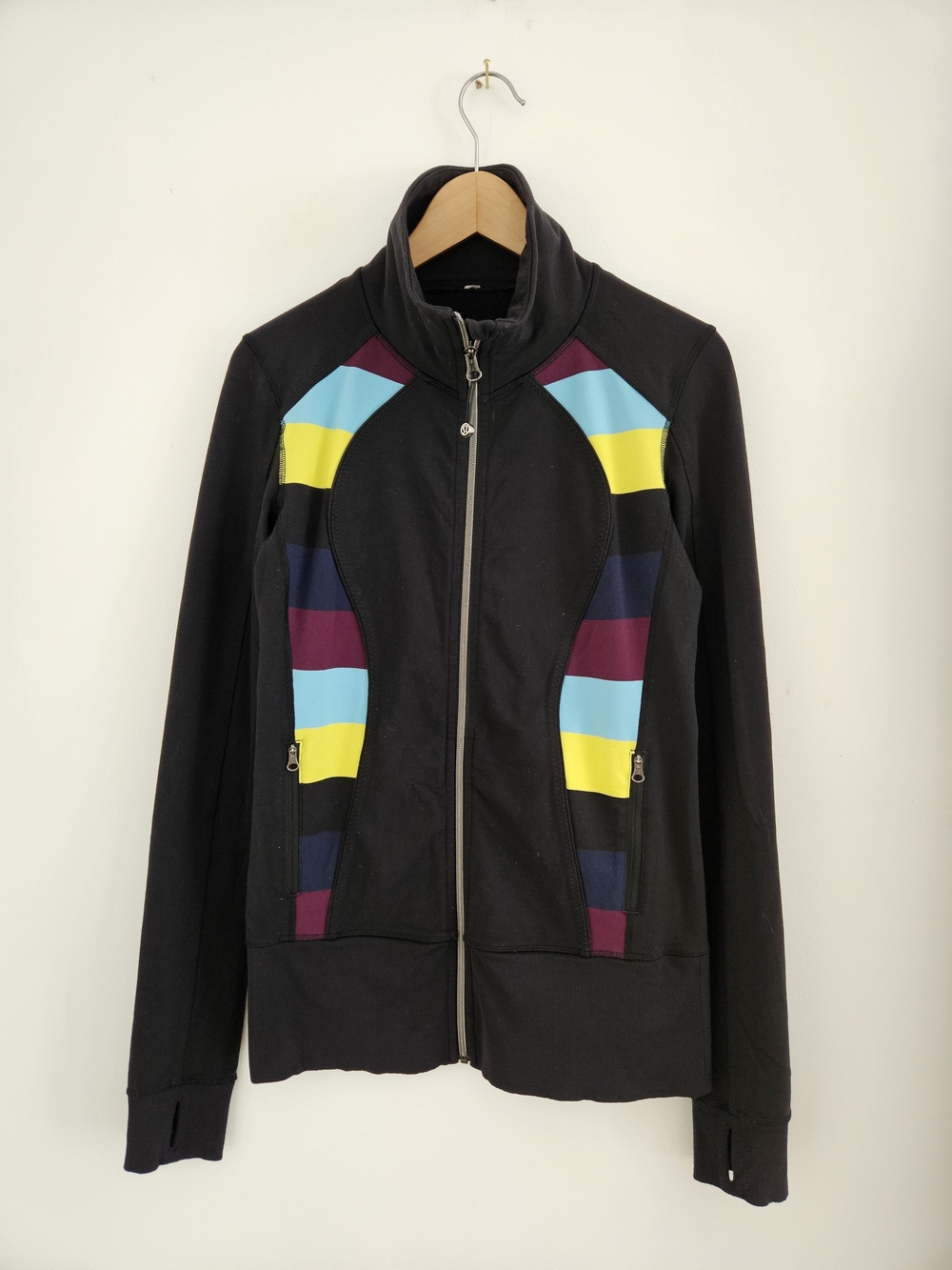 Lululemon Athletica Nice Asana Jacket Womens Medium Full Zip Yoga Sport